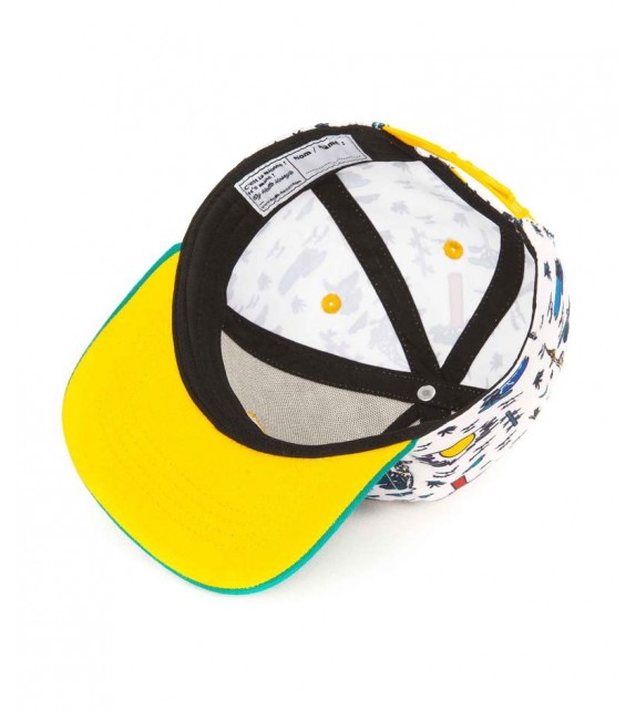 Hello Hossy - Casquette enfant blanche à motifs