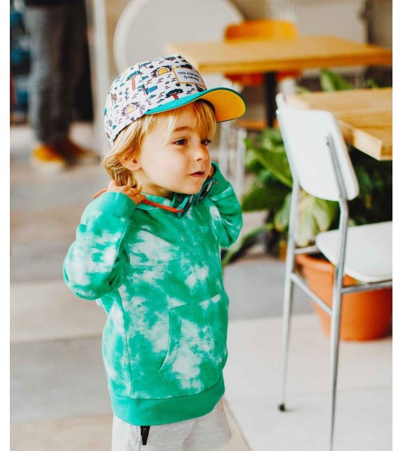 Hello Hossy - Casquette enfant blanche à motifs