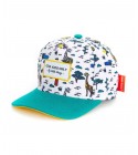 Hello Hossy - Casquette enfant blanche à motifs