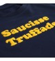 Saucisse Truffade - Sweat enfant marine avec broderie jaune