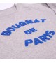 Bougnat de Paris - Sweat gris broderie bleu
