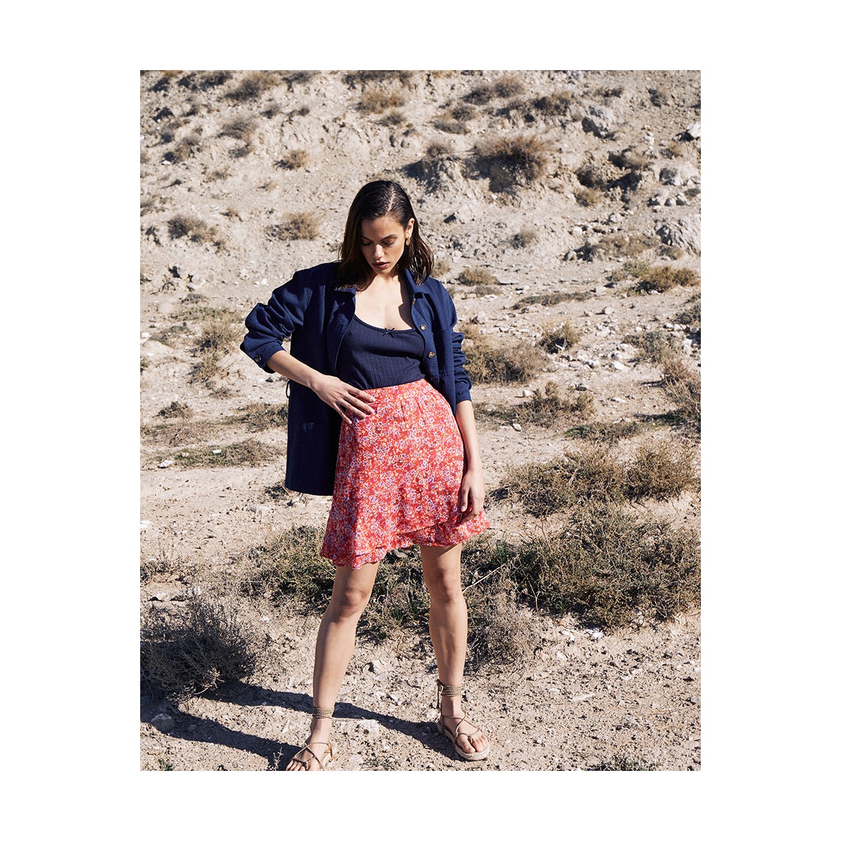 Grace et Mila - Body à bretelles marine