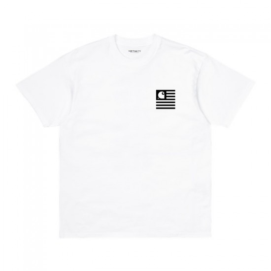 Carhartt WIP - T-shirt blanc drapeau