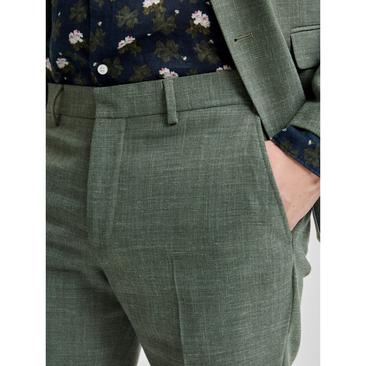 Selected - Pantalon costume vert