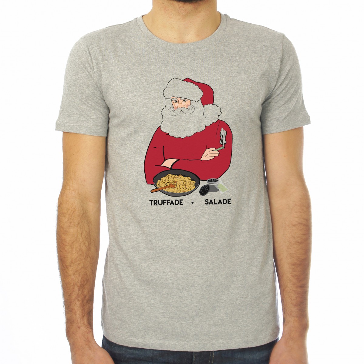 Saucisse Truffade - T-shirt homme Père Noël Truffade Salade