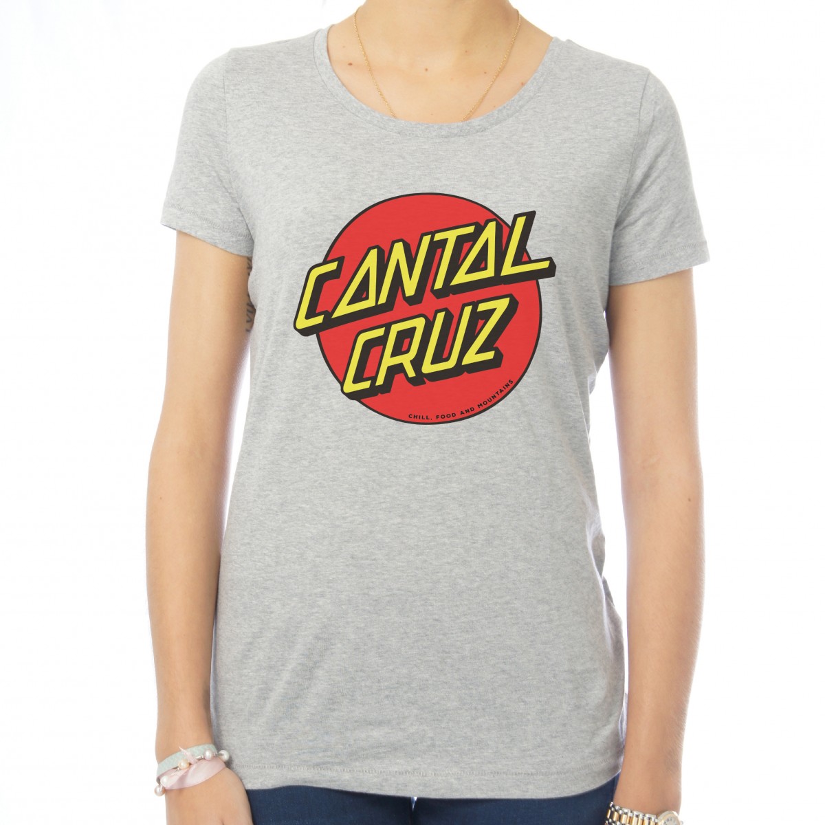 Saucisse Truffade - T-shirt femme Cantal Cruz