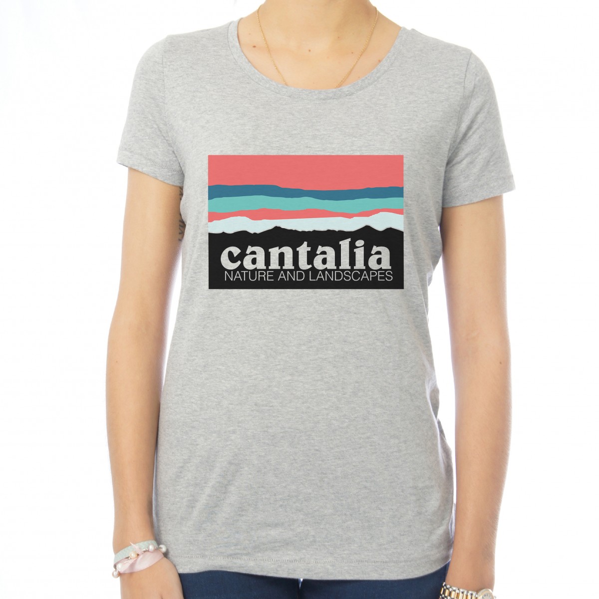 Saucisse Truffade - T-shirt femme Cantalia rose