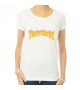 Saucisse Truffade - T-shirt femme Truffaders flammes jaunes