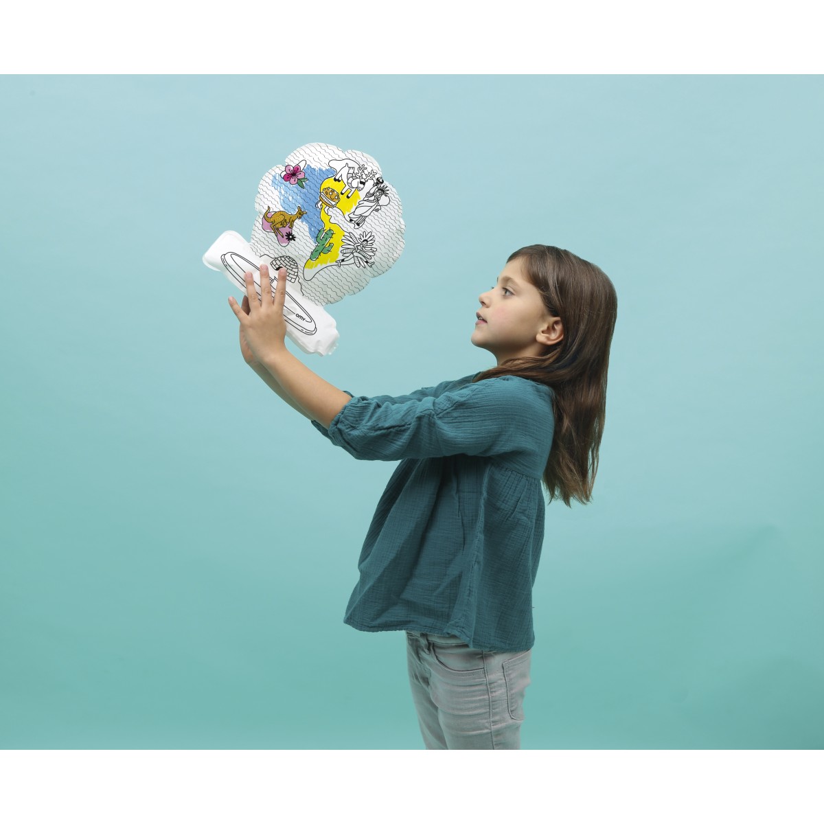 Omy - Atlas gonflable à colorier