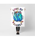 Omy - Grand poster à colorier Love my Planet