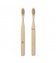 Kikkerland - Duo de brosse à dents bambou