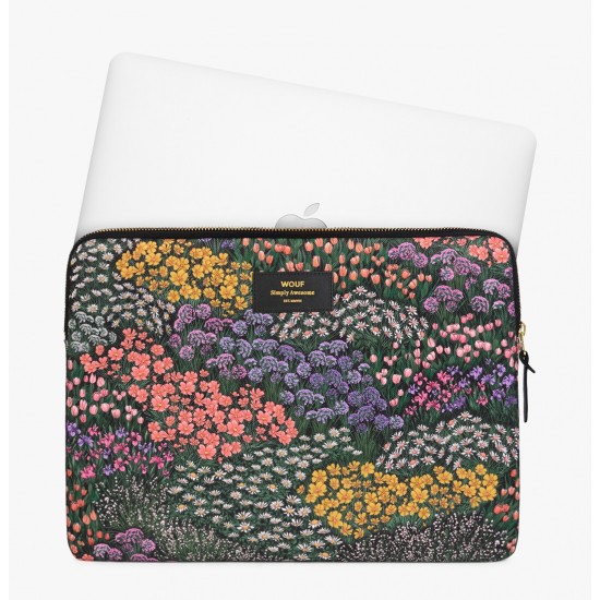 Wouf - Housse imprimé fleurs pour ordinateur 13"