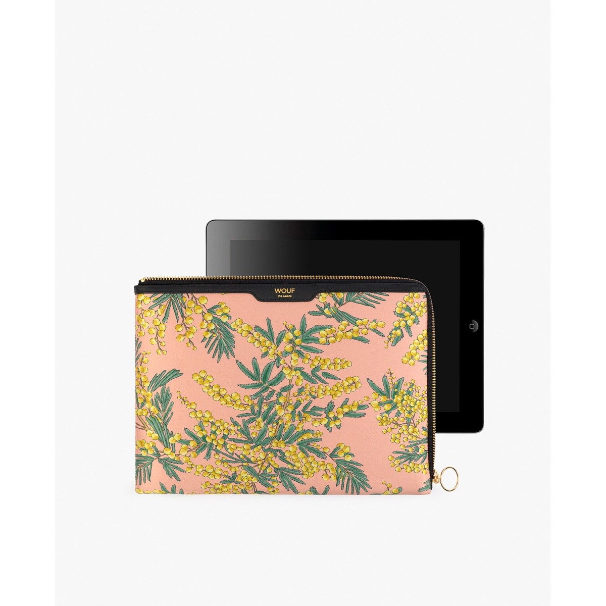 Wouf - Housse imprime mimosa pour tablette et Ipad Sleeve