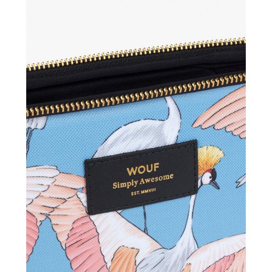 Wouf - Housse imprimé héron pour tablette et iPad 2