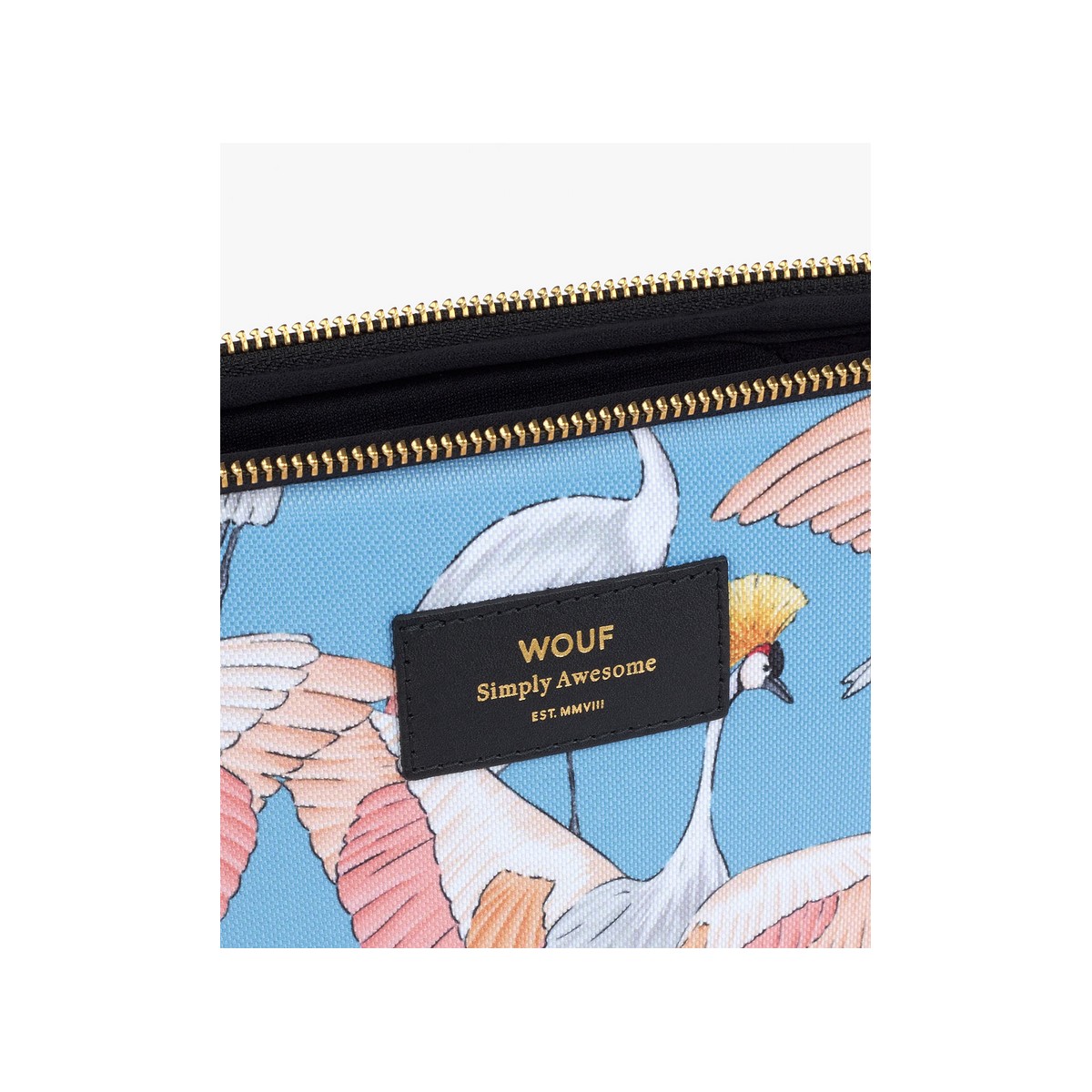 Wouf - Housse imprimé héron pour tablette et iPad