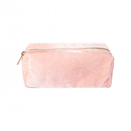 Klevering - Trousse de toilette velours rose 2