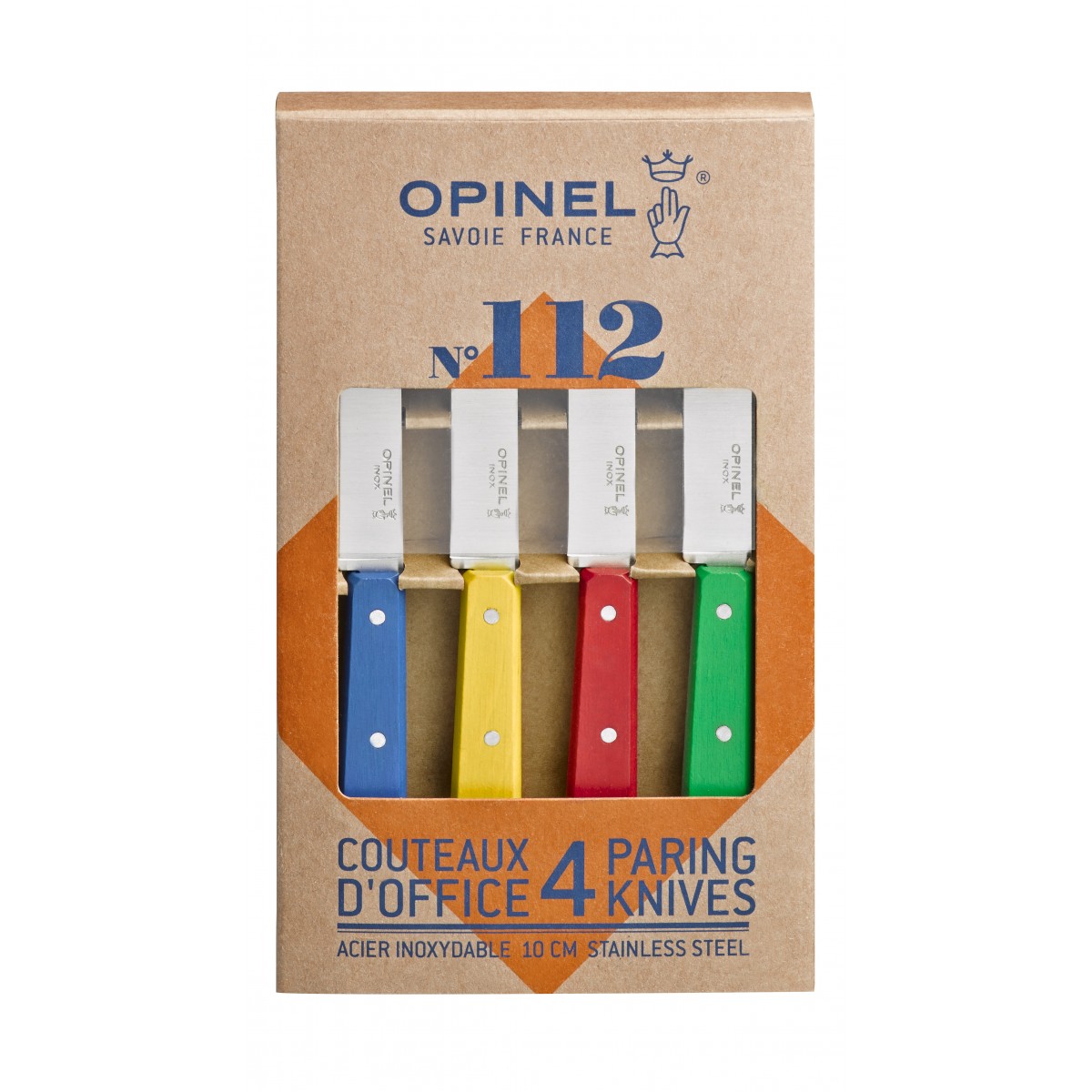Opinel - Coffret 4 couteaux d'office couleurs classiques