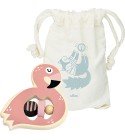 Vilac - Hochet en bois flamant rose