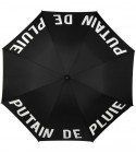 FISURA - Parapluie noir "Putain de pluie"