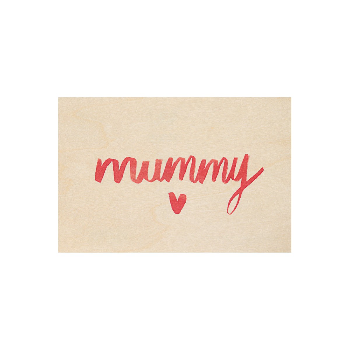 Woodhi - Carte postale en bois Mummy