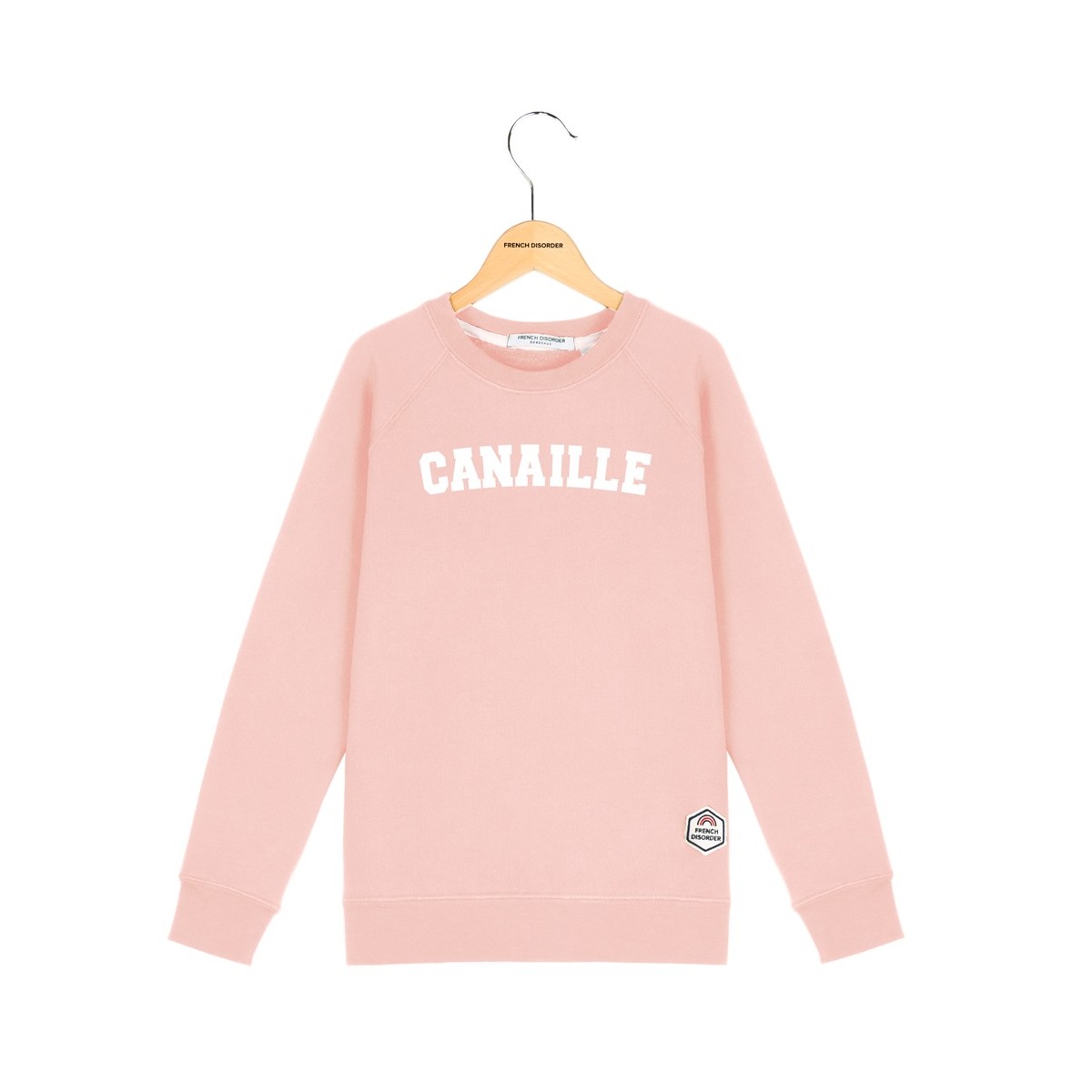 French Disorder - Sweat enfant vieux rose Canaille