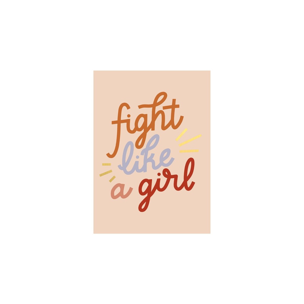 Timi - Carte postale Fight like a girl