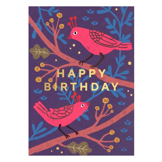 Timi - Carte anniversaire oiseaux