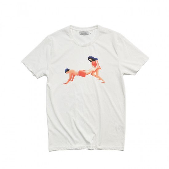 Olow - Tee shirt blanc brouette 2