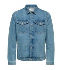 Selected - Veste en jean bleu clair