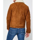 Selected - Bomber daim camel