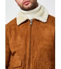 Selected - Bomber daim camel