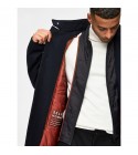 Selected - Manteau en laine bleu marine