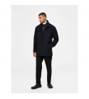 Selected - Manteau en laine bleu marine