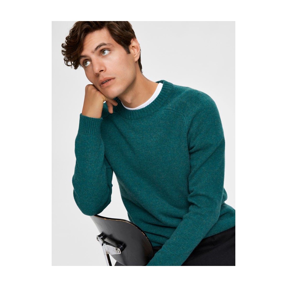 Selected homme  Pull vert pour homme
