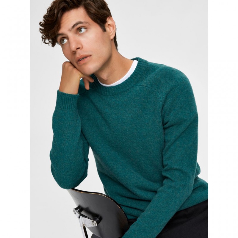 Selected homme  Pull vert pour homme