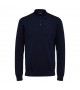 Selected homme - Pull marine col polo
