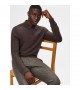 Selected homme - Pull marron col polo