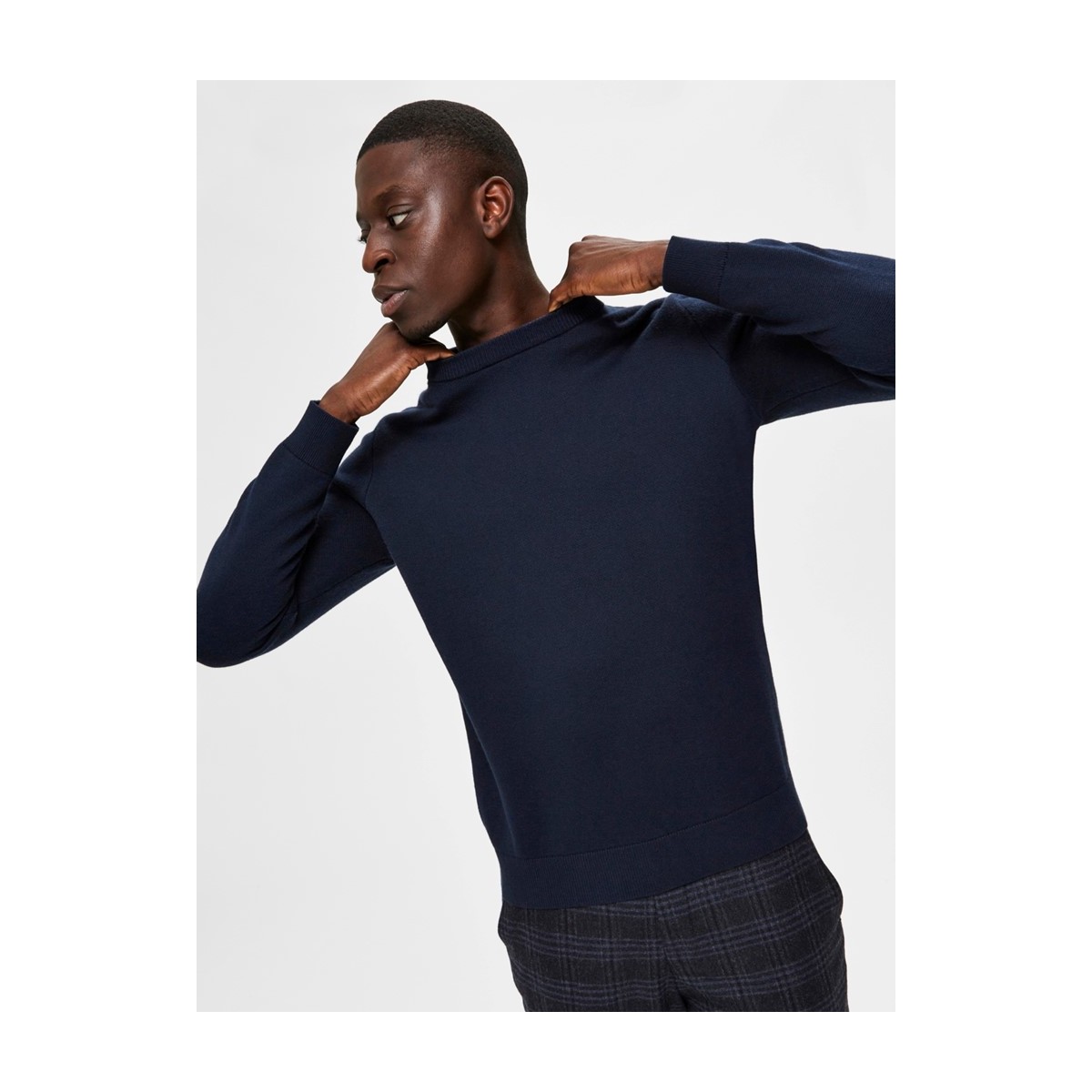 Selected homme - Pull marine pour homme
