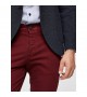 Selected homme - Pantalon chino skinny bordeaux