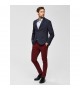 Selected homme - Pantalon chino skinny bordeaux