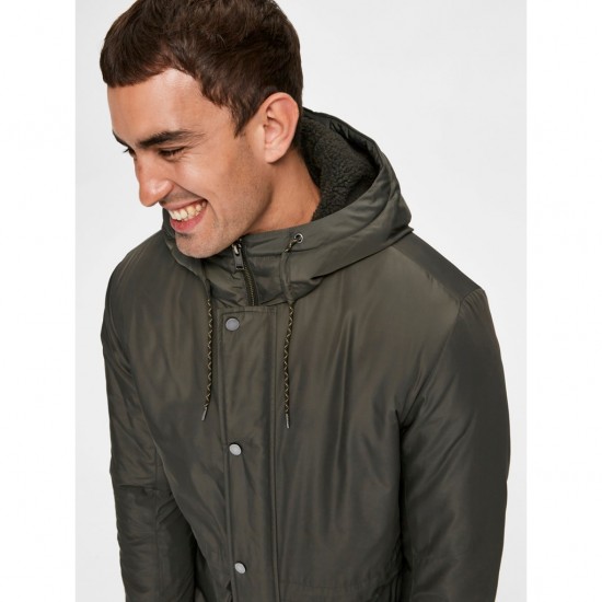 Selected - Parka d'hiver kaki 2