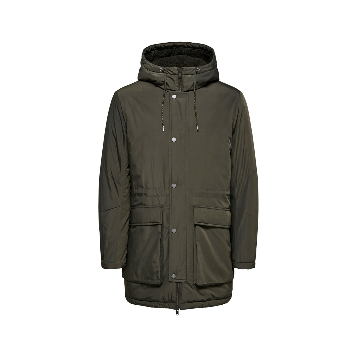 Selected - Parka d'hiver kaki