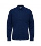 Selected - Veste chemise bleu médieval