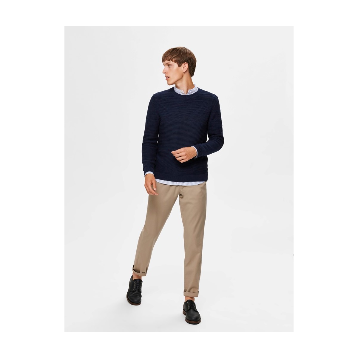 Selected homme - Pull marine pour homme