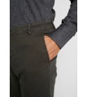 Selected homme - Pantalon chino gris foncé skinny