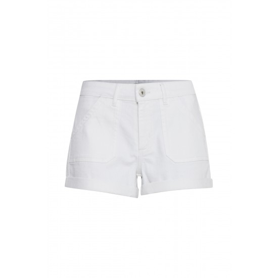 Ichi - Short en jeans blanc