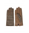 Ichi -  Gants en cuir pied de poule
