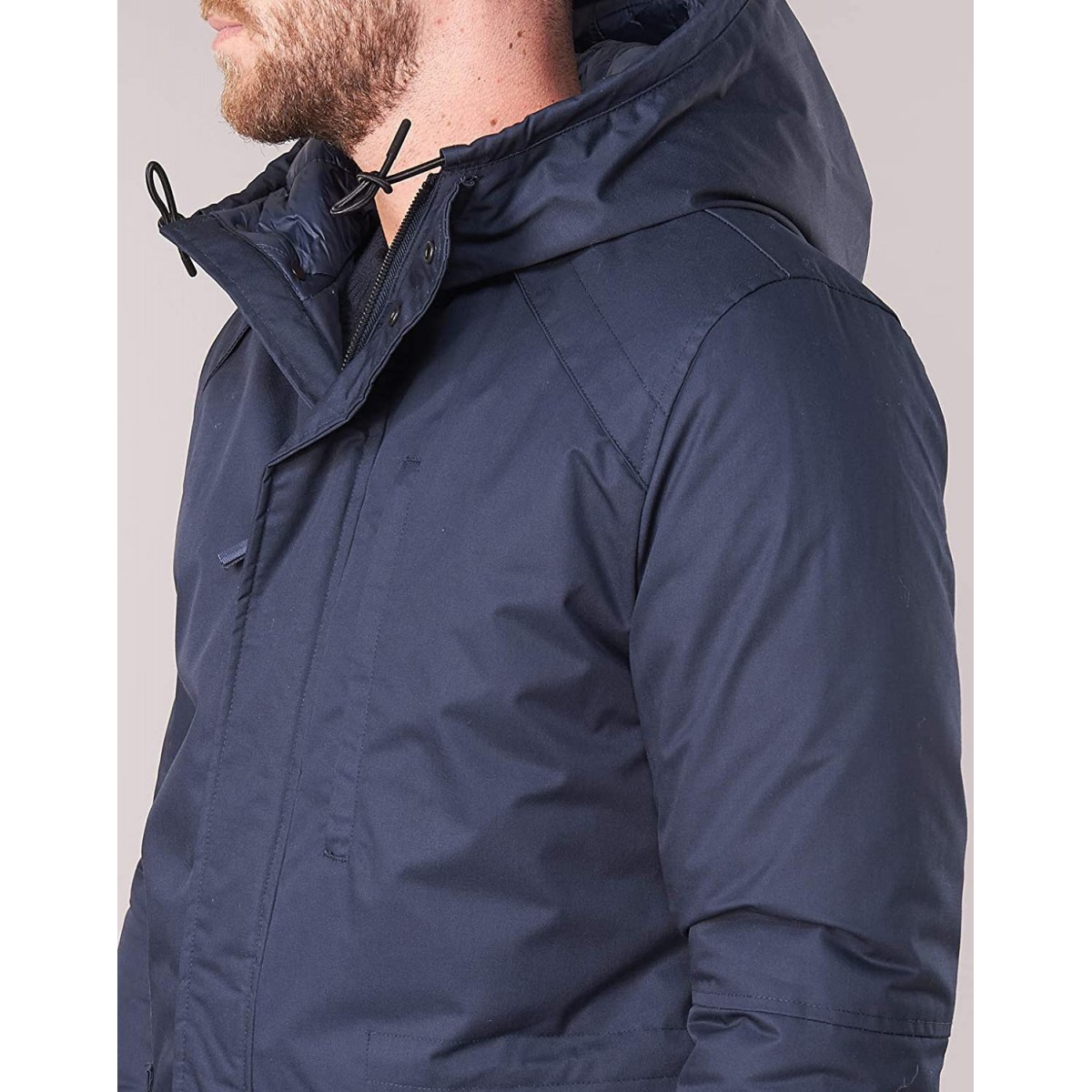 Selected - Parka marine à capuche
