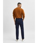 Selected homme - Pantalon chino slim marine