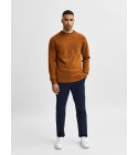 Selected homme - Pantalon chino slim marine